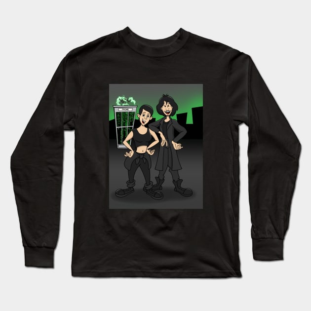 The Matrix Long Sleeve T-Shirt by GarryDeanArt